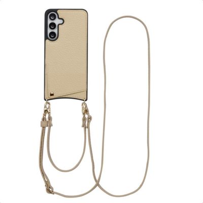 Coque avec cordon SELENCIA pour Samsung Galaxy S25 FE - Beige