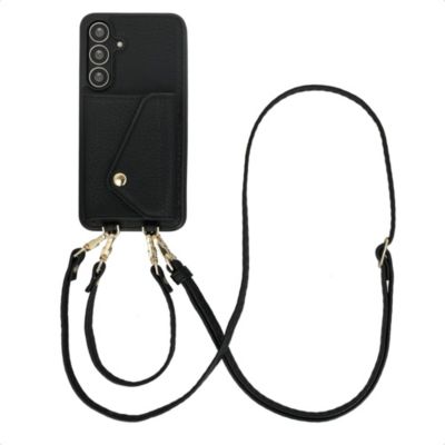 Coque avec cordon SELENCIA pour Samsung Galaxy S25 FE - Noir