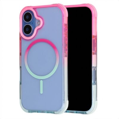 Coque SELENCIA pour Apple iPhone 17 - Rose / Bleu