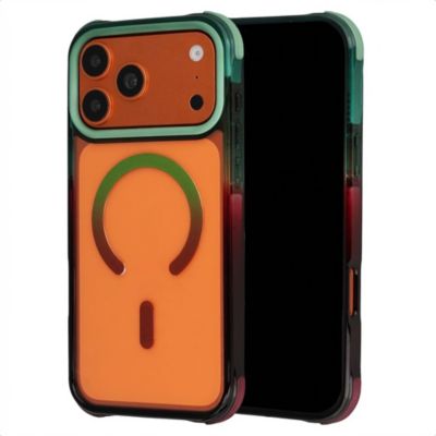Coque SELENCIA pour Apple iPhone 17 Pro - Vert / Brun
