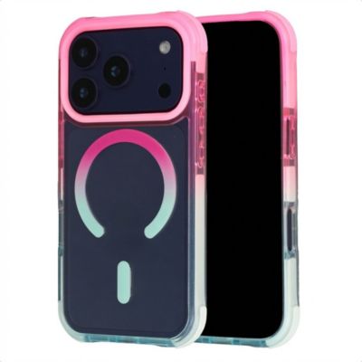 Coque SELENCIA pour Apple iPhone 17 Pro - Rose / Bleu