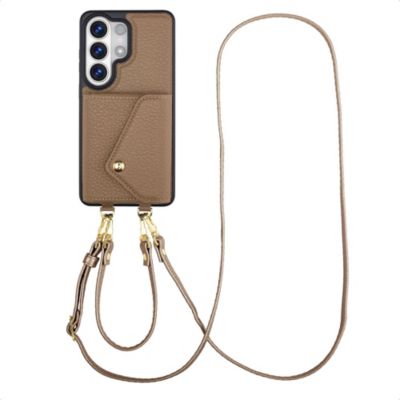 Coque avec cordon SELENCIA pour Samsung Galaxy S26 Ultra - Taupe