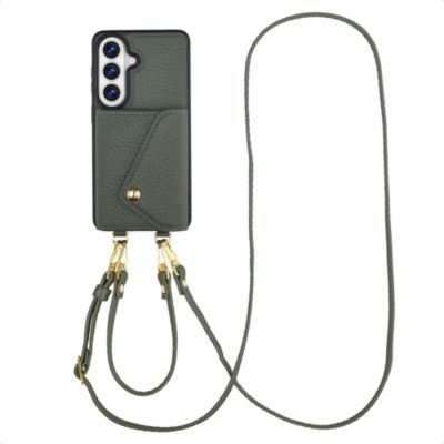 Coque avec cordon SELENCIA pour Samsung Galaxy S26 - Sage Green