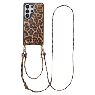 Coque avec cordon SELENCIA pour Samsung Galaxy S26 Ultra - Leopard