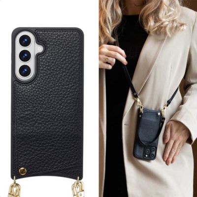 Coque avec cordon SELENCIA pour Samsung Galaxy S26 Plus - Noir