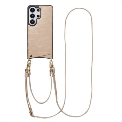 Coque avec cordon SELENCIA pour Samsung Galaxy S26 Ultra - Beige