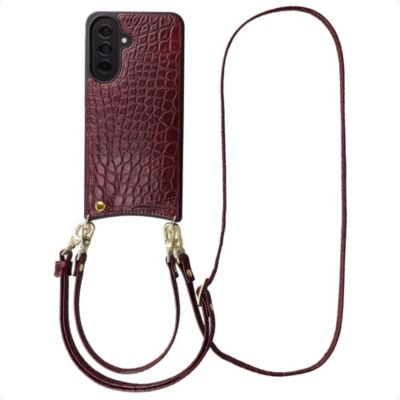 Coque avec cordon SELENCIA pour Samsung Galaxy A37 (5G) - Burgundy