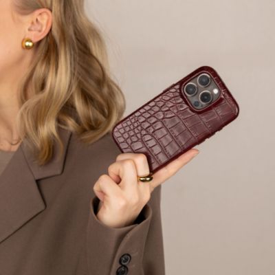 Coque SELENCIA pour Apple iPhone 16 Pro - Burgundy