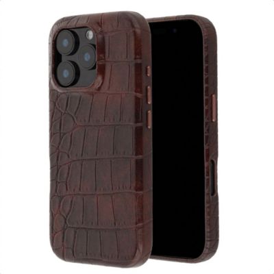 Coque SELENCIA pour Apple iPhone 16 Pro - Choco Brown