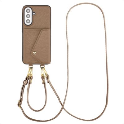 Coque avec cordon SELENCIA pour Samsung Galaxy A57 (5G) - Taupe