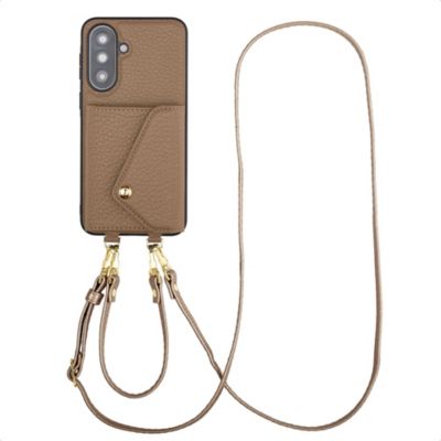 Coque avec cordon SELENCIA pour Samsung Galaxy A37 (5G) - Taupe