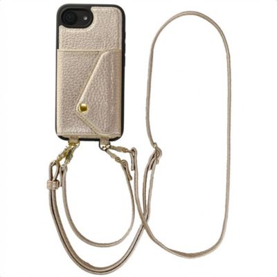 Coque avec cordon SELENCIA pour Apple iPhone 17e / 16e - Champagne