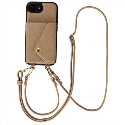 Coque avec cordon SELENCIA pour Apple iPhone 17e / 16e - Taupe