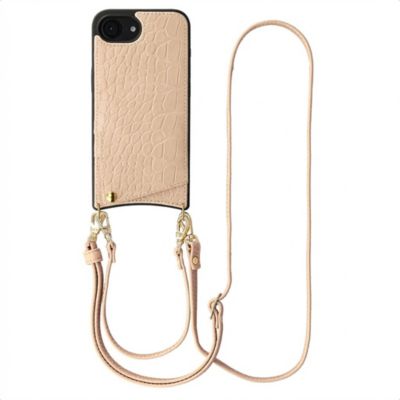 Coque avec cordon SELENCIA pour Apple iPhone 17e / 16e - Beige