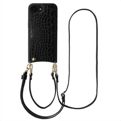 Coque avec cordon SELENCIA pour Apple iPhone 17e / 16e - Noir
