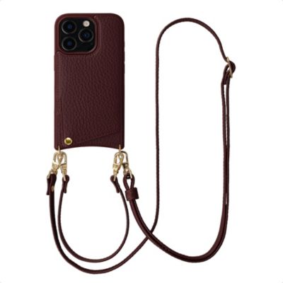 Coque avec cordon SELENCIA pour Apple iPhone 16 Pro - Bold Burgundy