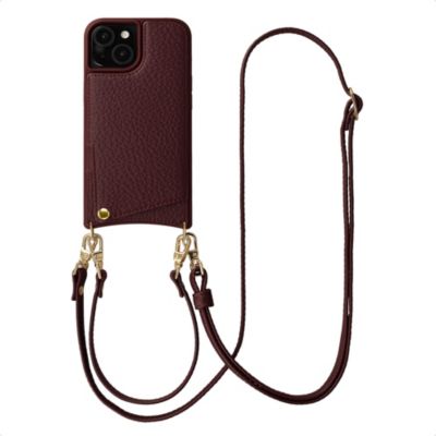 Coque avec cordon SELENCIA pour Apple iPhone 15 - Bold Burgundy