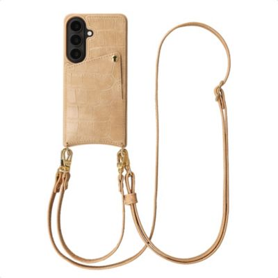 Coque avec cordon SELENCIA pour Samsung Galaxy S26 - Toasted Almond