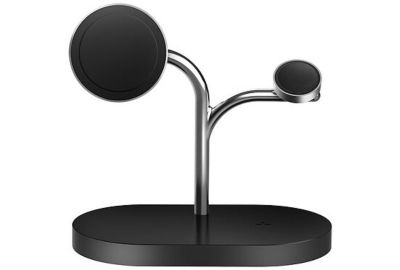 Chargeur universel SAMSUNG 15W Qi2 Noir TRIO + Chargeur 45W