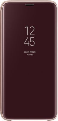 Etui SAMSUNG Clear View Cover S9+ Or Fonction Stand