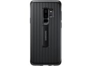 Coque SAMSUNG S9+ Renforce Noir Fonction Stand