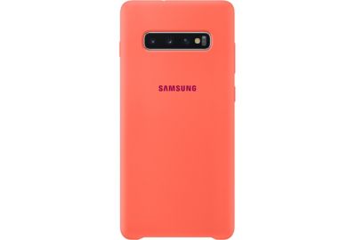Coque SAMSUNG S10+ Silicone ultra fine rose