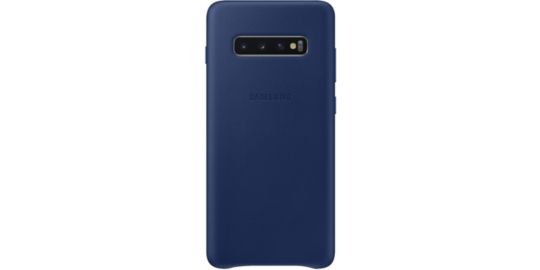 Coque SAMSUNG S10+ Cuir bleu marine