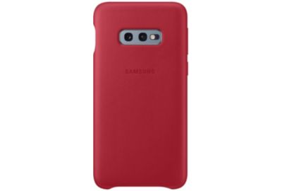 Coque SAMSUNG S10e Cuir rouge bordeau