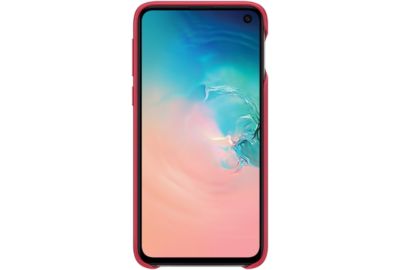 Coque SAMSUNG S10e Cuir rouge bordeau