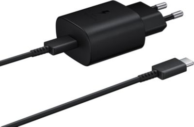 Chargeur secteur Samsung Ultra rapide 25W Noir + cable