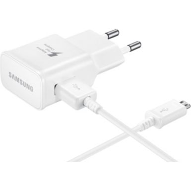 Chargeur secteur SAMSUNG 2A + Micro USB Blanc