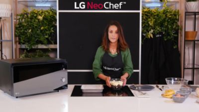 Voir la vidéo pour Micro ondes combiné LG EX MJ3965BCR Neochef