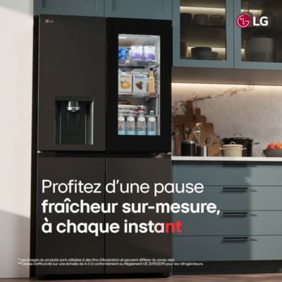 Voir la vidéo pour Réfrigérateur Américain LG GSXE90EVDD InstaView