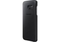 Coque SAMSUNG Galaxy S7 Edge cuir noir