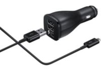 Chargeur allume-cigare SAMSUNG Double USB (2A) cable Quick Charge2 4.0A