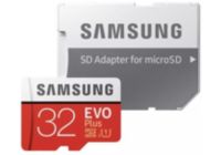 Carte Micro SD SAMSUNG Micro SD 32Go EVO PLUS  + adapt