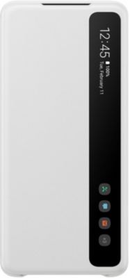 Etui SAMSUNG S20+ Clear View cover blanc