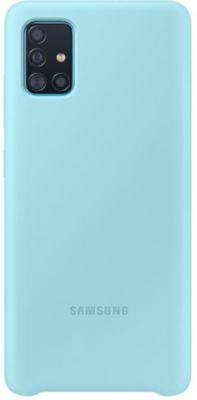 Coque SAMSUNG A51 4G Silicone bleu