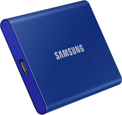 Disque dur SSD externe SAMSUNG Portable 500go T7 bleu indigo