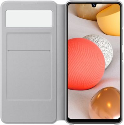 Coque SAMSUNG A42 5G View cover blanc