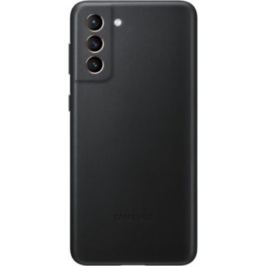 Coque SAMSUNG Samsung S21+ Cuir noir