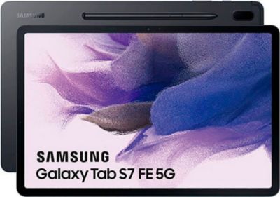 Tablette Android SAMSUNG Galaxy Tab S7 FE 5G 12,4" 4 Go/64 Go Noi Reconditionné