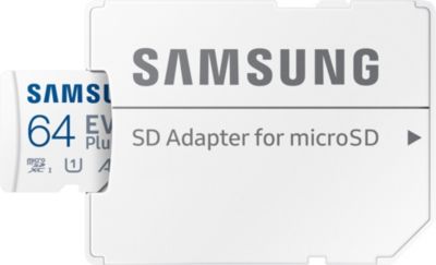 Carte Micro SD SAMSUNG 64Go evo plus