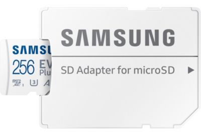 Carte Micro SD SAMSUNG Micro SD 256Go evo plus  + adapt