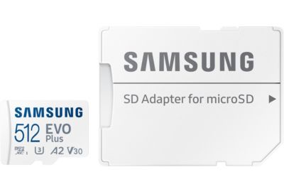 Carte Micro SD SAMSUNG Micro SD 512go evo plus + Adaptateur