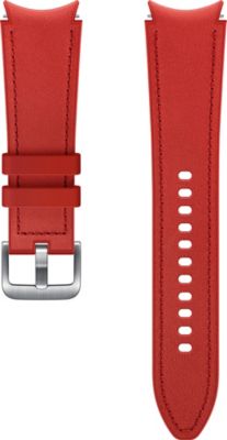 Bracelet SAMSUNG Watch 4/5/6/7 Cuir 130mm rouge