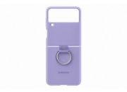 Coque SAMSUNG Z Flip 3 Silicone anneau violet