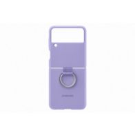 Coque SAMSUNG Z Flip 3 Silicone anneau violet