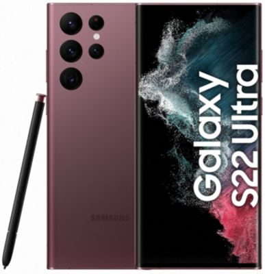 Smartphone SAMSUNG Galaxy S22 Ultra Bordeaux 256Go 5G