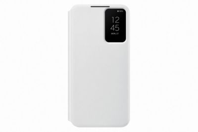 Etui SAMSUNG S22+ Clear View blanc